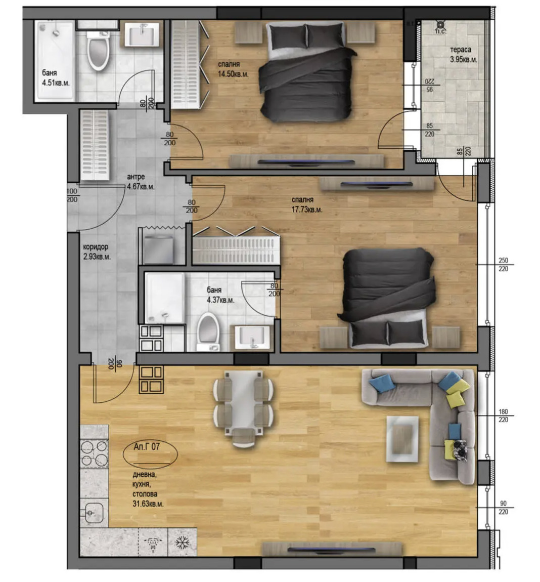 Продава 3-СТАЕН, гр. Пловдив, Остромила, снимка 2 - Апартаменти - 49287242