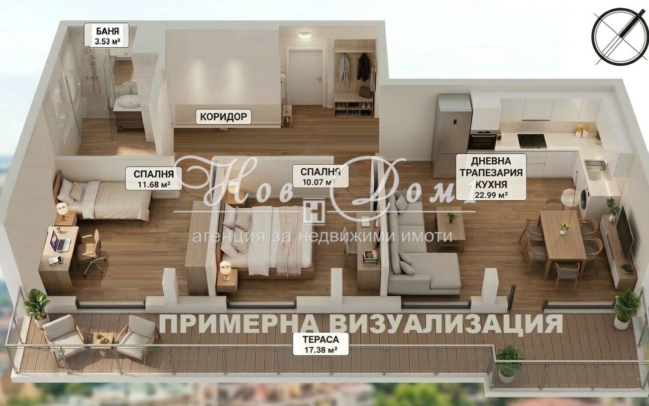 Продава 3-СТАЕН, гр. София, Младост 4