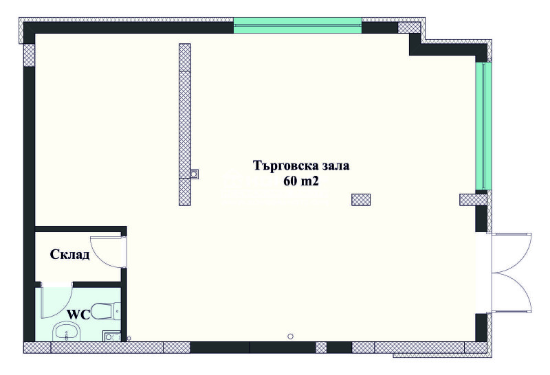 Продава  Магазин град Пловдив , Христо Смирненски , 88 кв.м | 10722020 - изображение [2]