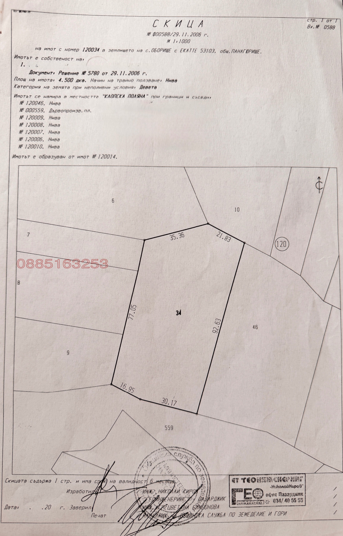 Продава ЗЕМЕДЕЛСКА ЗЕМЯ, с. Оборище, област Пазарджик, снимка 5 - Земеделска земя - 53742878