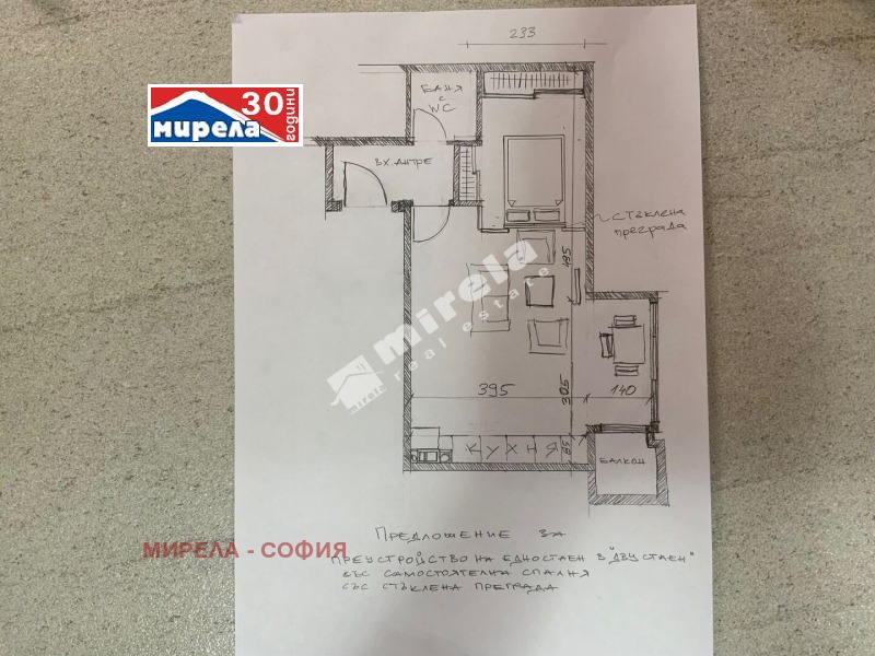 Продава 1-СТАЕН, гр. София, м-т Гърдова глава, снимка 2 - Апартаменти - 52985594