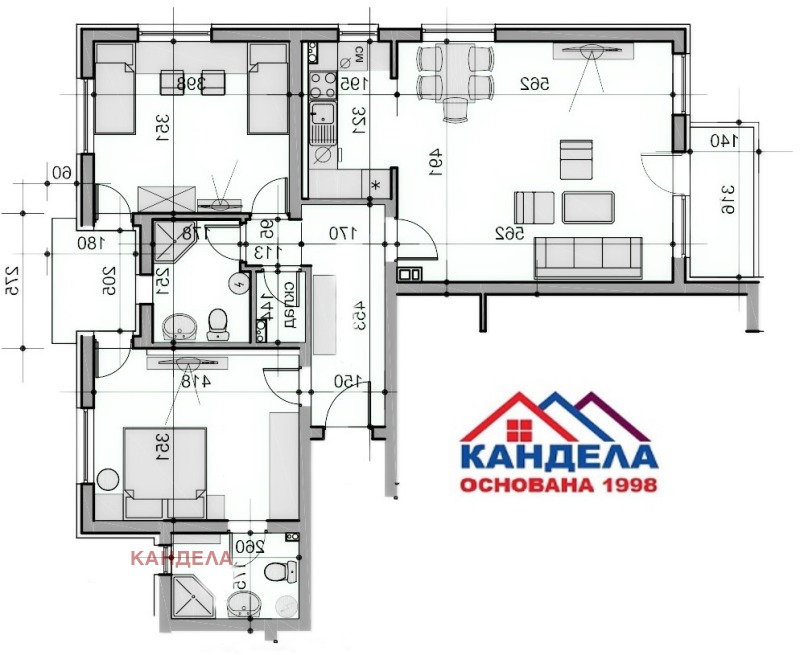 In vendita  2 camere da letto Plovdiv , Ostromila , 115 mq | 64037380 - Immagine [6]