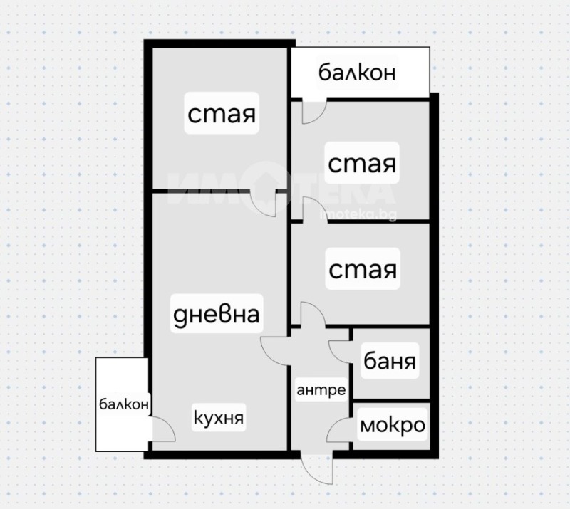 Продава 3-СТАЕН, гр. София, Карпузица, снимка 3 - Апартаменти - 52391253