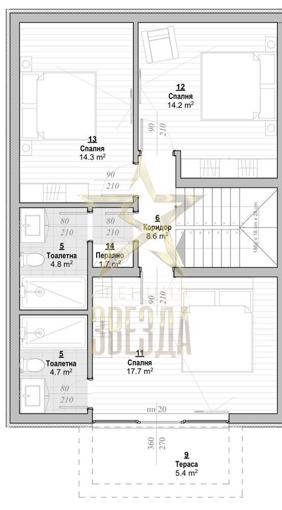 Продава КЪЩА, с. Марково, област Пловдив, снимка 7 - Къщи - 55430959
