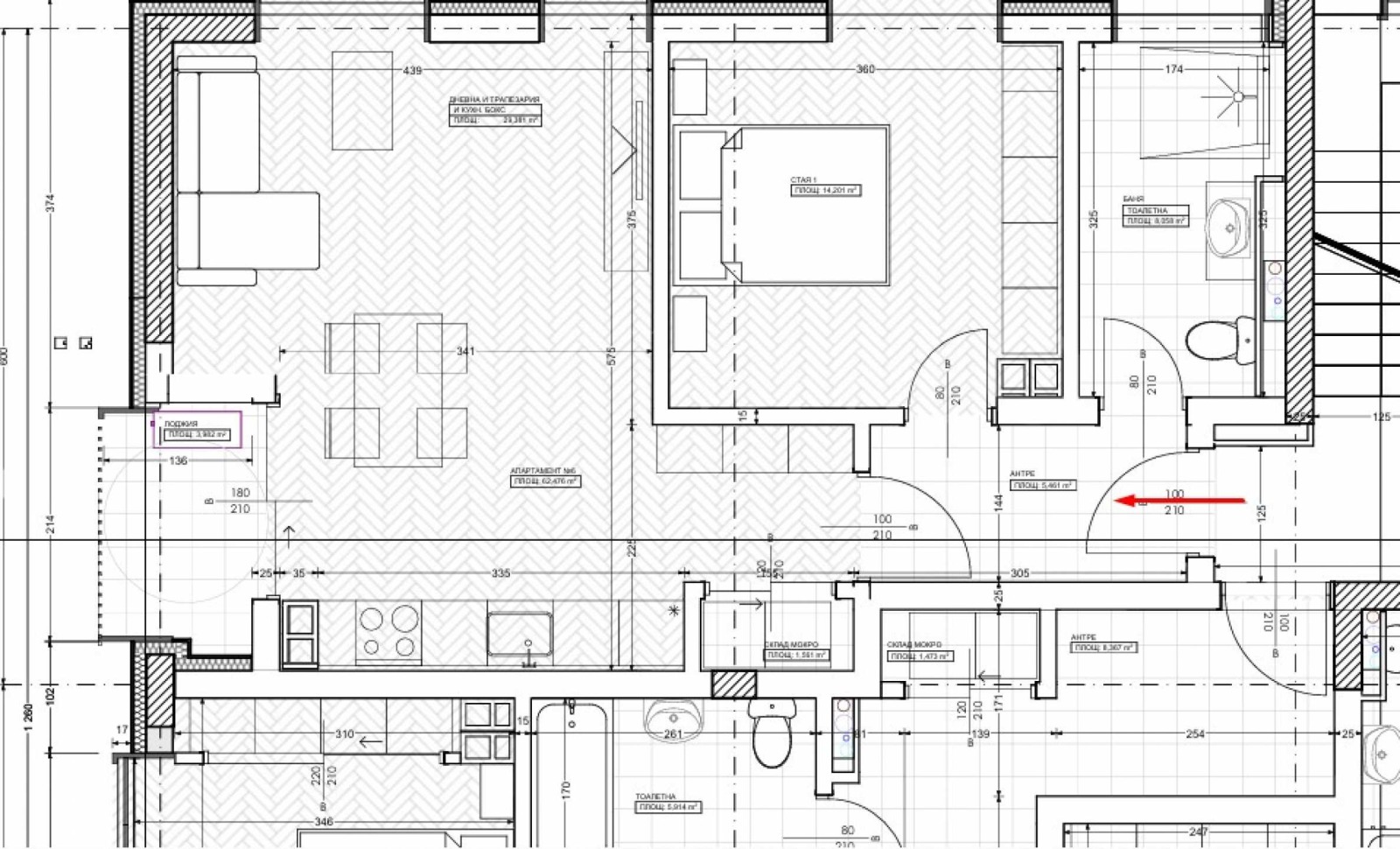 Продава 2-СТАЕН, гр. София, Кръстова вада, снимка 2 - Апартаменти - 55709067