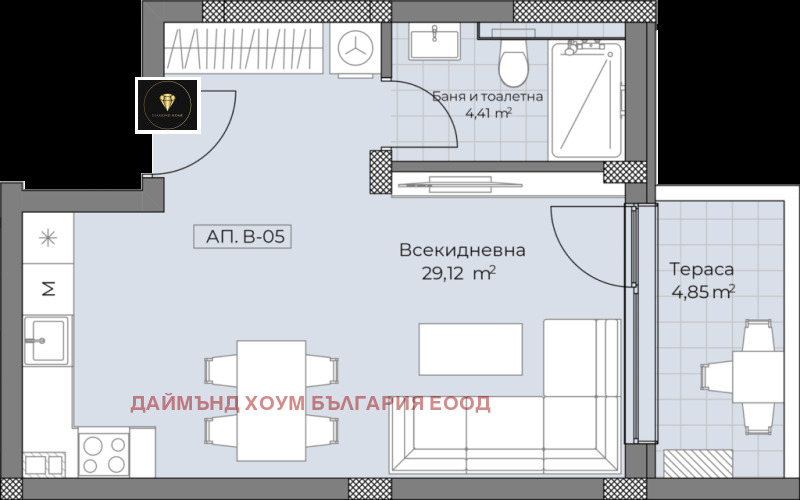 Продава 1-СТАЕН, гр. Пловдив, Остромила, снимка 2 - Aпартаменти - 47330146