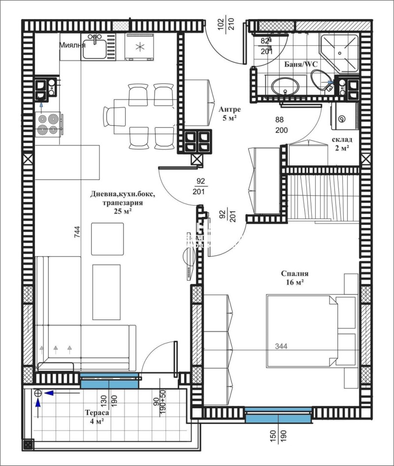 Продава  2-стаен град Пловдив , Христо Смирненски , 77 кв.м | 17114079 - изображение [2]