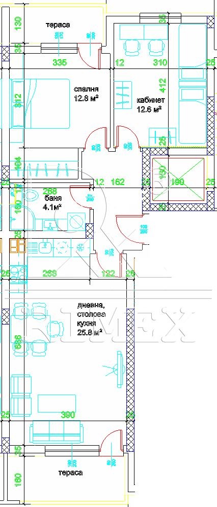 Продается  2 спальни Пловдив , Прослав , 96 кв.м | 40956165 - изображение [2]