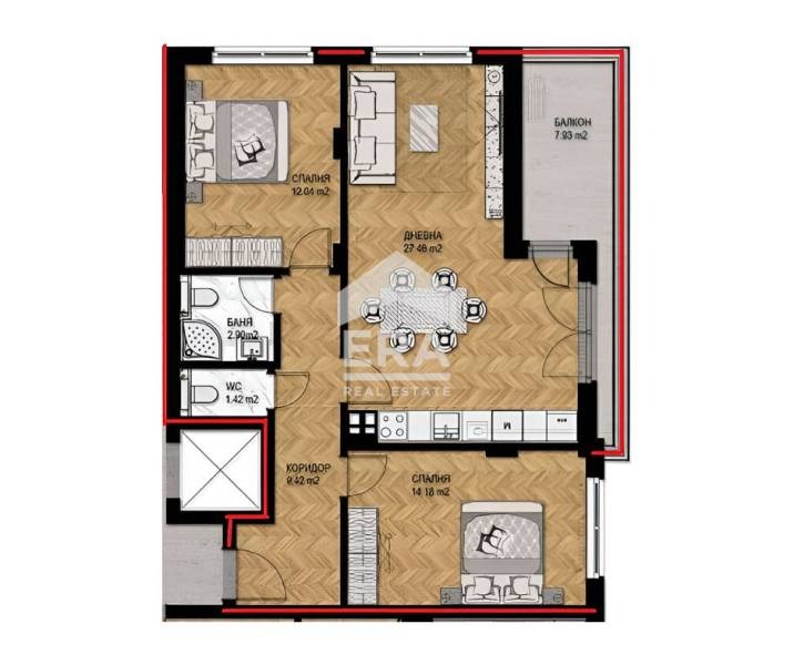 Продается  2 спальни София , Кръстова вада , 107 кв.м | 13200214 - изображение [11]