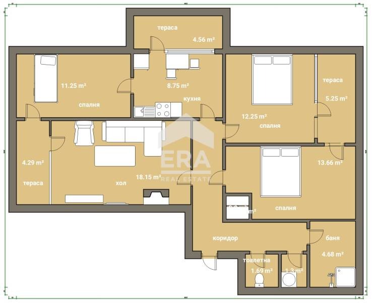 Eladó  3 hálószobás Silistra , Centar , 103 négyzetméter | 16599010 - kép [6]