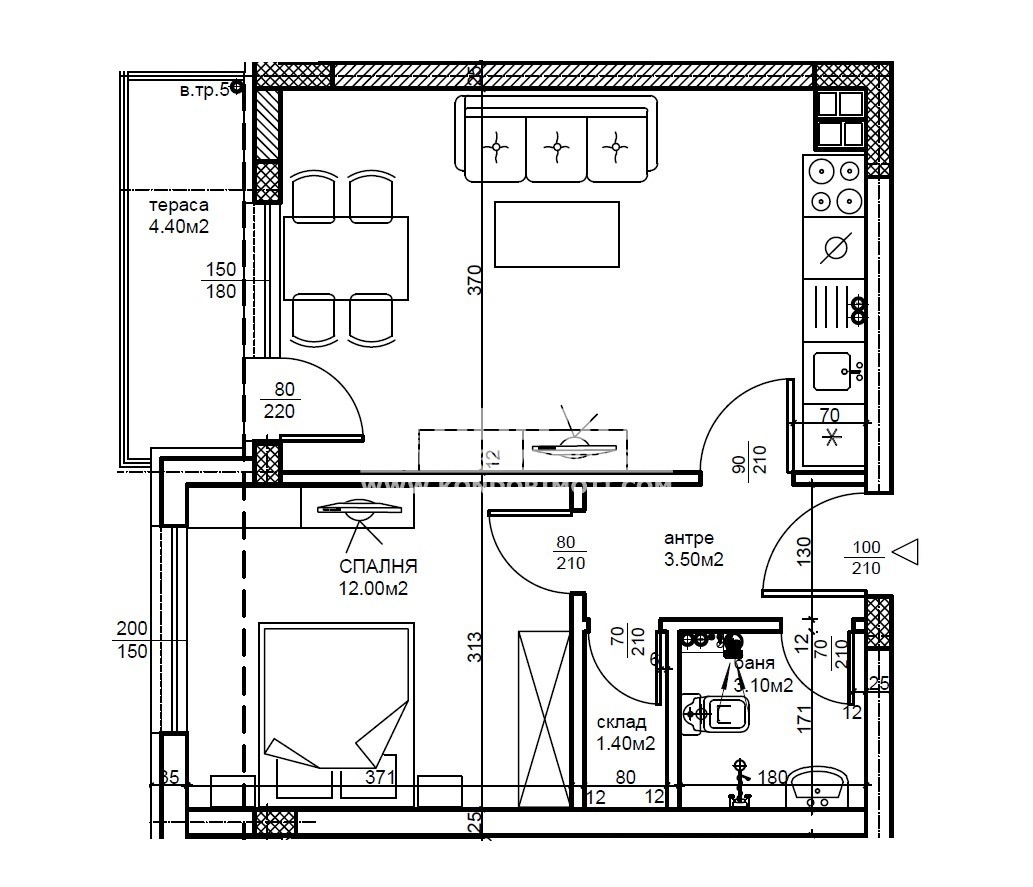Продава 2-СТАЕН, гр. Пловдив, Тракия, снимка 5 - Апартаменти - 51649407