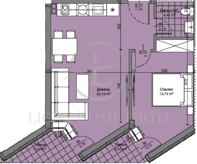 Na prodej  1 ložnice Plovdiv , Christo Smirnenski , 76 m2 | 45647029 - obraz [5]