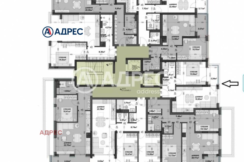 Satılık  1 yatak odası Varna , Izgrev , 63 metrekare | 82146629 - görüntü [2]