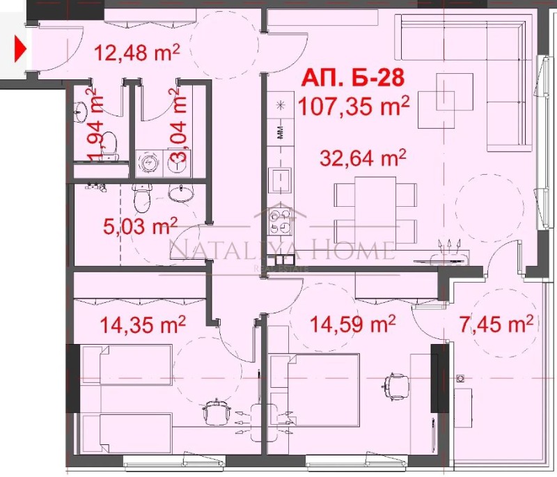 À venda  2 quartos Burgas , Sarafovo , 125 m² | 70718254 - imagem [2]