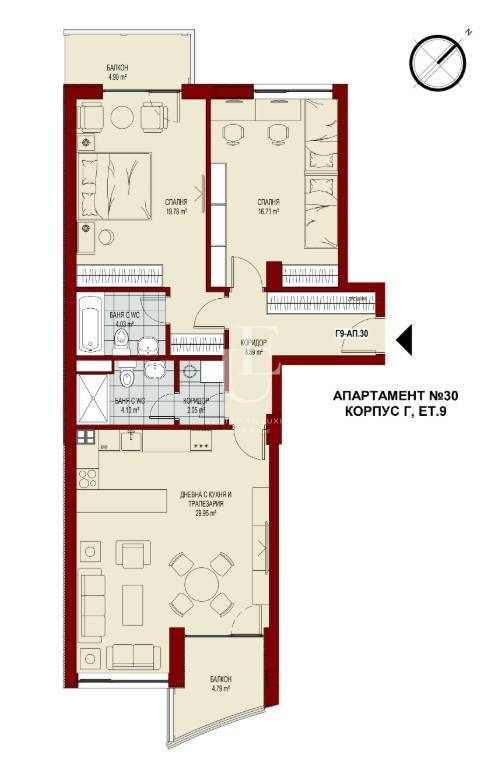 Na prodej  2 ložnice Sofia , Centar , 127 m2 | 14131994 - obraz [10]