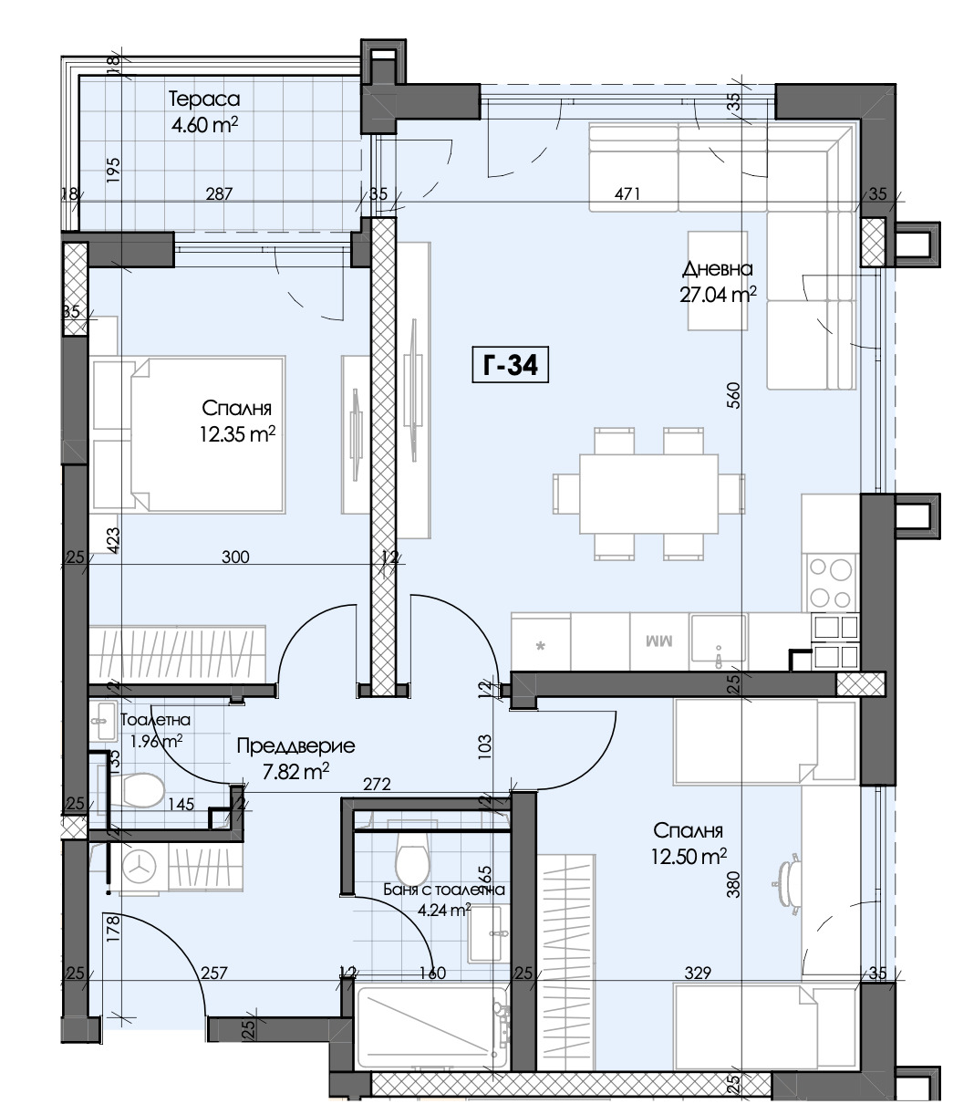 Продава 3-СТАЕН, гр. Пловдив, Гагарин, снимка 2 - Апартаменти - 54631192