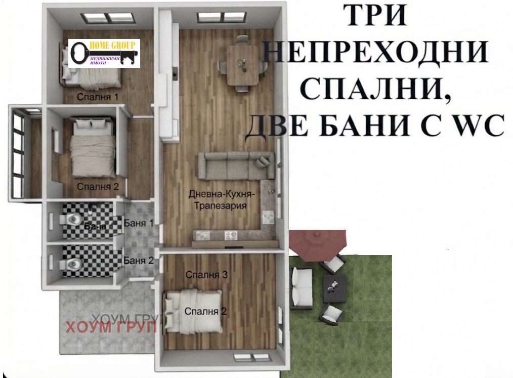 Продава 4-СТАЕН, гр. София, Иван Вазов, снимка 4 - Апартаменти - 55780157