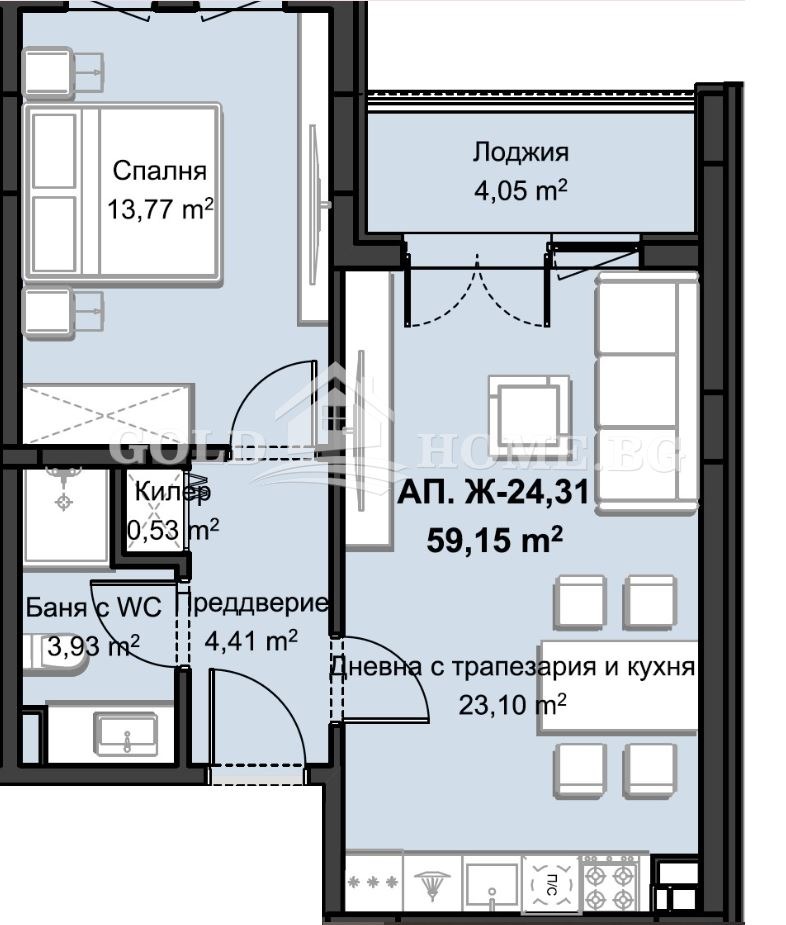 Na prodej  1 ložnice Plovdiv , Christo Smirnenski , 71 m2 | 50084118 - obraz [7]
