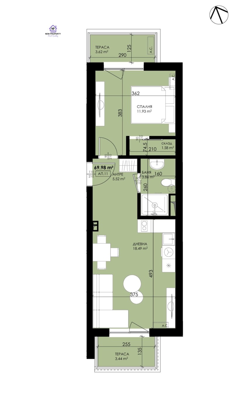 Продава 2-СТАЕН, гр. Созопол, област Бургас, снимка 6 - Апартаменти - 53148888