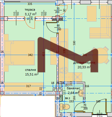 Продава  2-стаен град Варна , Гръцка махала , 57 кв.м | 86969901 - изображение [2]