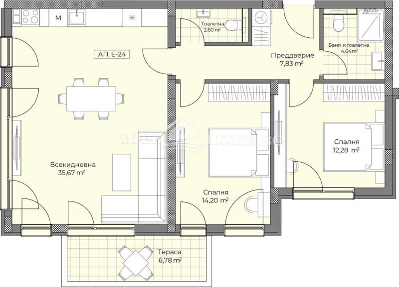 Продава 3-СТАЕН, гр. Пловдив, Остромила, снимка 10 - Aпартаменти - 48128639