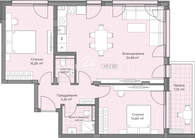 Продава 3-СТАЕН, гр. Пловдив, Остромила, снимка 5 - Aпартаменти - 48128639