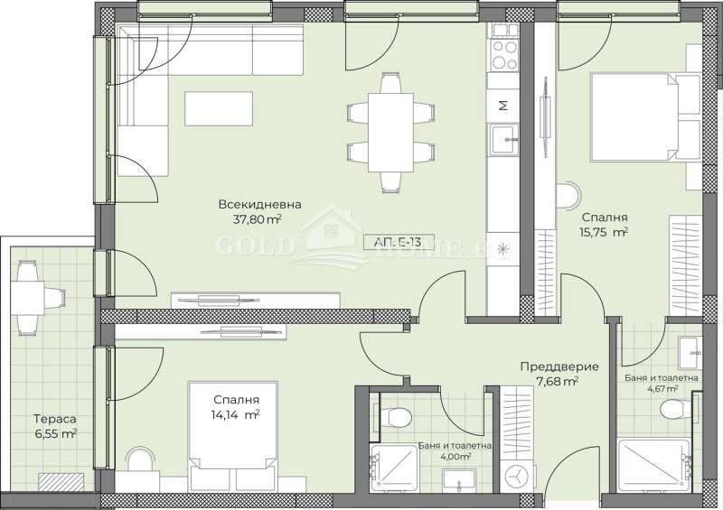 Продава 3-СТАЕН, гр. Пловдив, Остромила, снимка 13 - Aпартаменти - 48128639