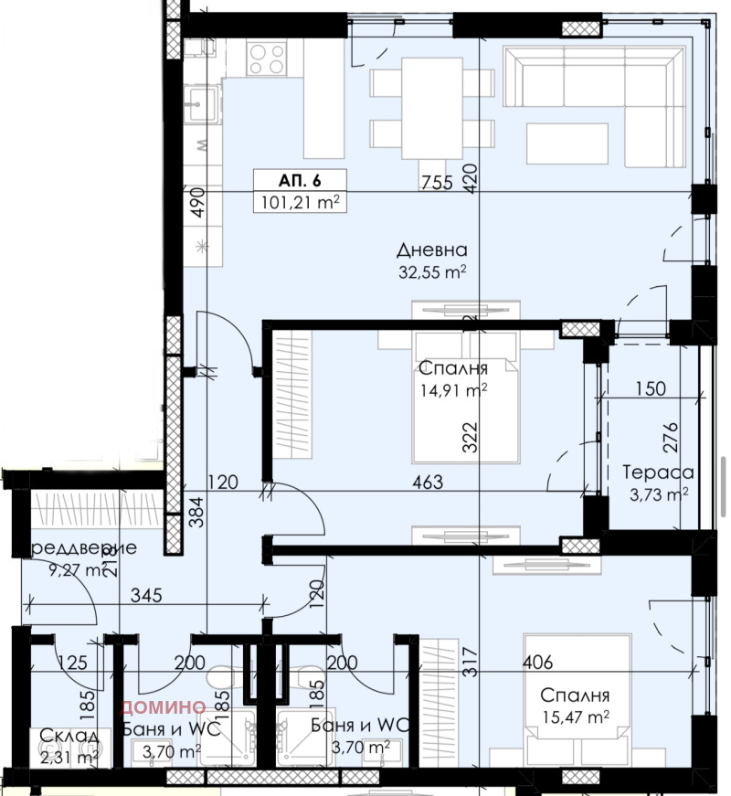 Продава 3-СТАЕН, гр. Пловдив, Западен, снимка 3 - Апартаменти - 52710432