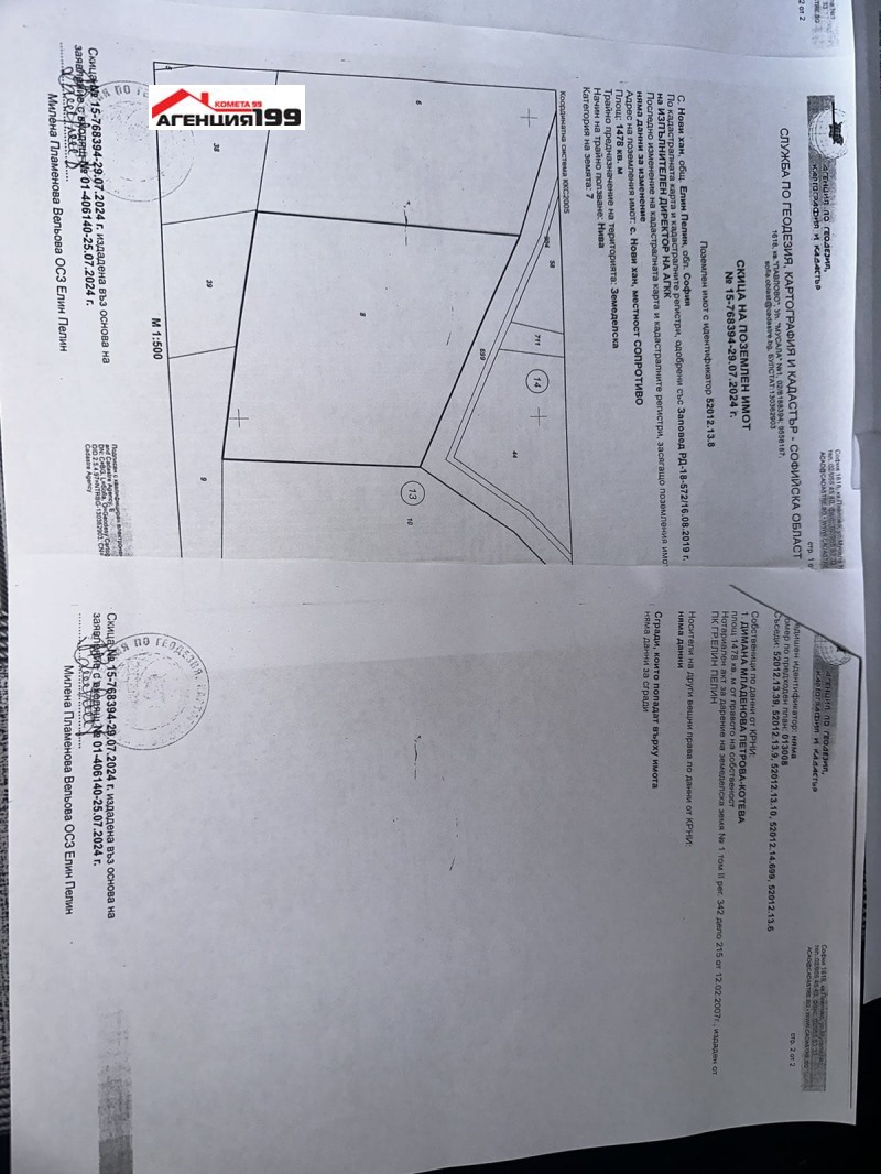 Продава ЗЕМЕДЕЛСКА ЗЕМЯ, гр. Елин Пелин, област София област, снимка 2 - Земеделска земя - 53165347