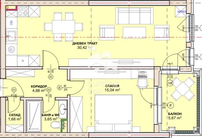 Продава 2-СТАЕН, гр. София, Малинова долина, снимка 4 - Aпартаменти - 47875174