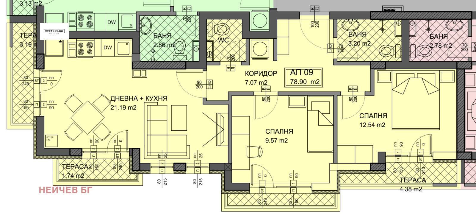 Продава 3-СТАЕН, гр. София, Овча купел, снимка 3 - Апартаменти - 54694324