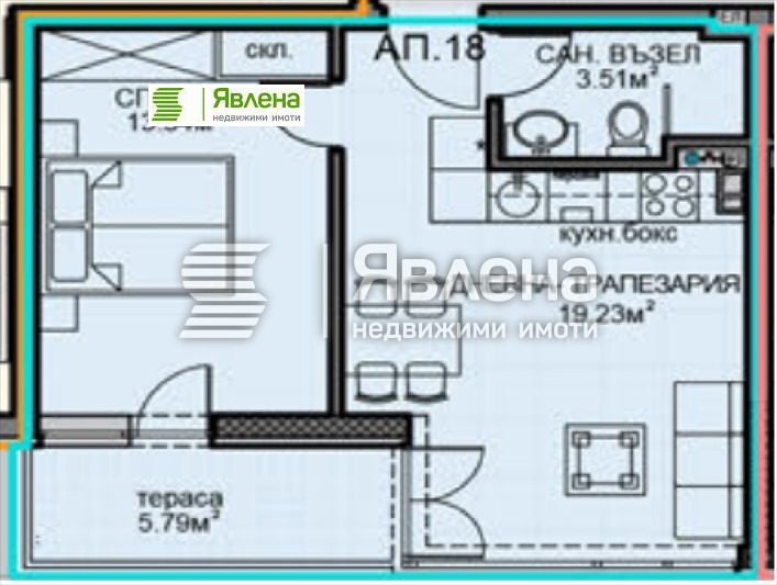 Продава 2-СТАЕН, гр. София, Обеля 2, снимка 2 - Aпартаменти - 47696342