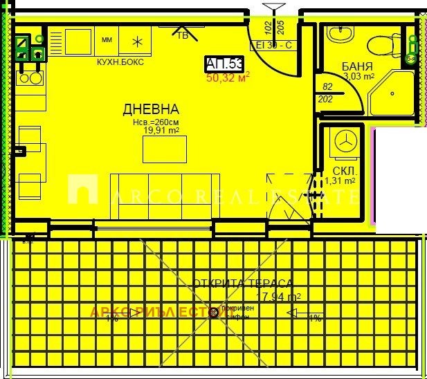 Продава 1-СТАЕН, гр. София, Център, снимка 3 - Апартаменти - 53341297