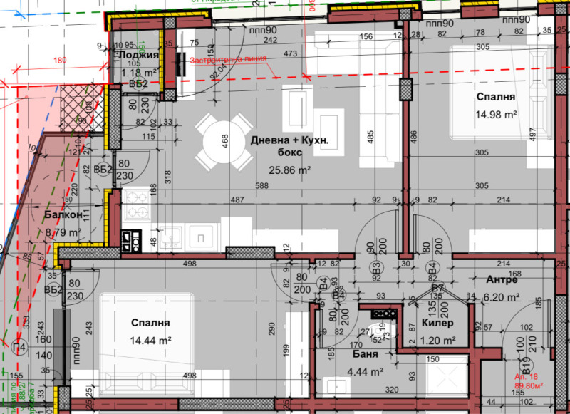 À venda  2 quartos Varna , Cveten kvartal , 106 m² | 62187291