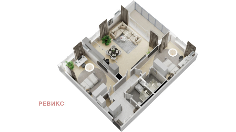 Продава  3-стаен град Варна , Кайсиева градина , 114 кв.м | 69171617 - изображение [3]