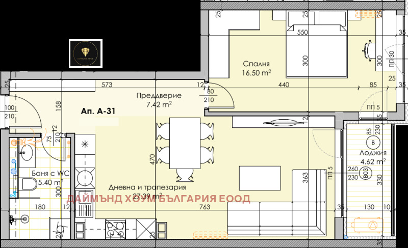 À venda  1 quarto Plovdiv , Karchiiaka , 84 m² | 43626466 - imagem [2]