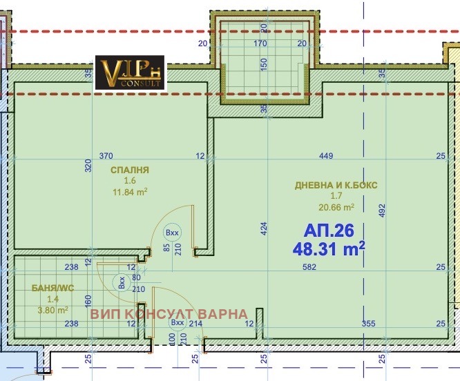 Продава  2-стаен град Варна , Кайсиева градина , 60 кв.м | 65453226