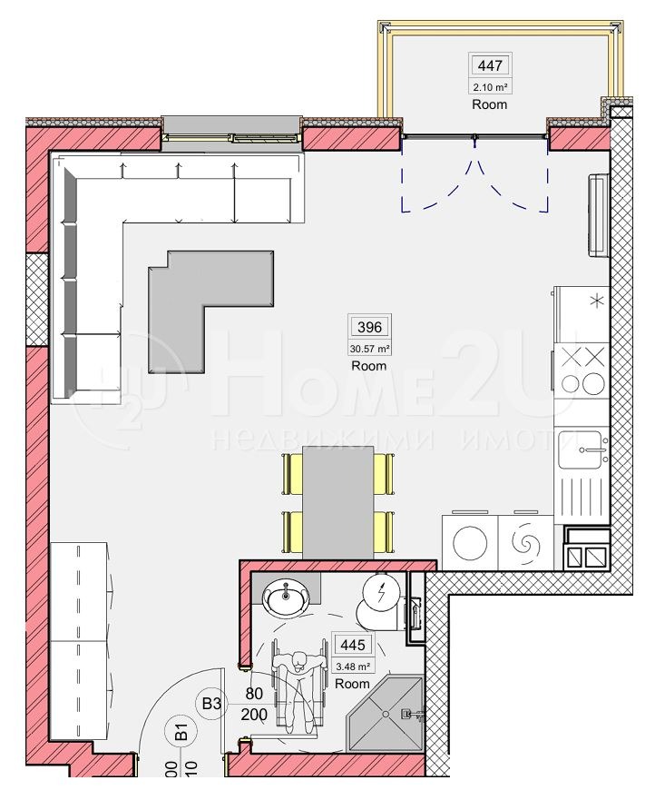 На продаж  Студія Варна , Виница , 48 кв.м | 41806069 - зображення [2]