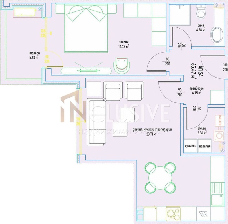 Продава 2-СТАЕН, гр. София, Малинова долина, снимка 2 - Aпартаменти - 47344396