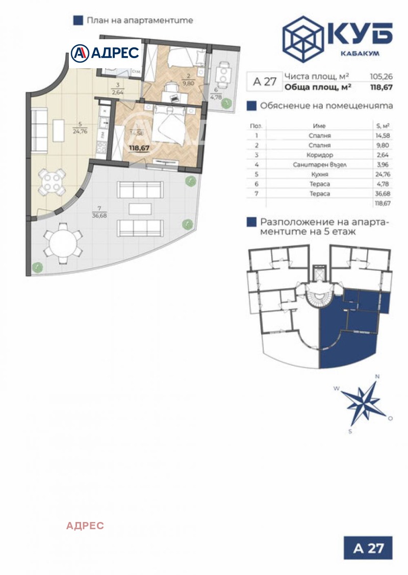 Продава  3-стаен град Варна , к.к. Чайка , 119 кв.м | 88080750 - изображение [4]