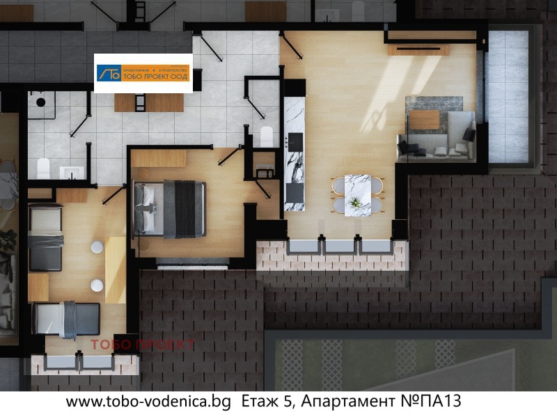 In vendita  2 camere da letto Sofia , Drugba 2 , 102 mq | 72754198 - Immagine [2]