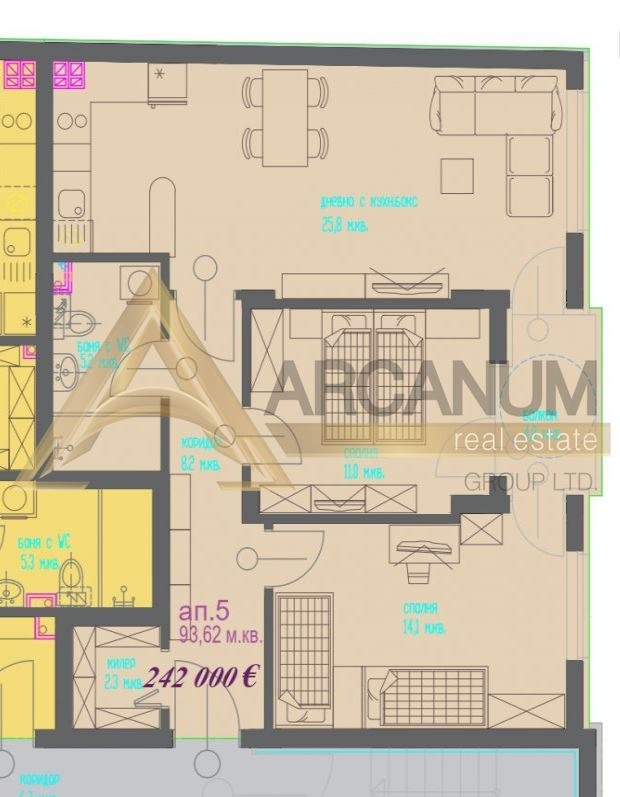 Продава 3-СТАЕН, гр. Варна, Колхозен пазар, снимка 2 - Апартаменти - 55884207