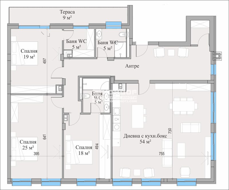 Eladó  3+ hálószoba Plovdiv , Centar , 230 négyzetméter | 56367283 - kép [8]