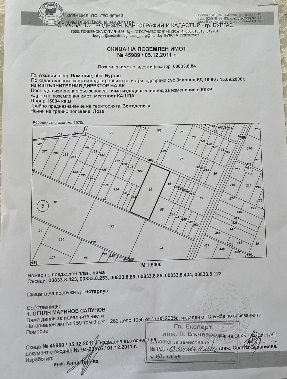 Продава ПАРЦЕЛ, гр. Ахелой, област Бургас