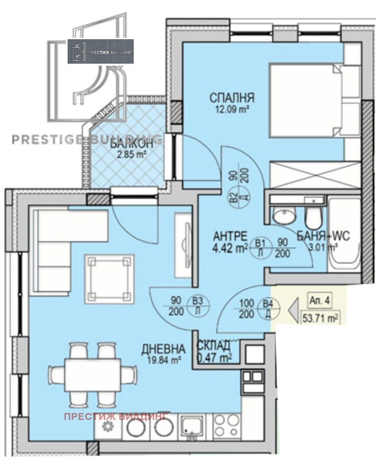 Продава 2-СТАЕН, гр. София, Кръстова вада, снимка 3 - Апартаменти - 52402096