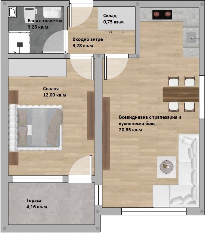 Продава 2-СТАЕН, гр. Пловдив, Христо Смирненски, снимка 2 - Апартаменти - 52491950