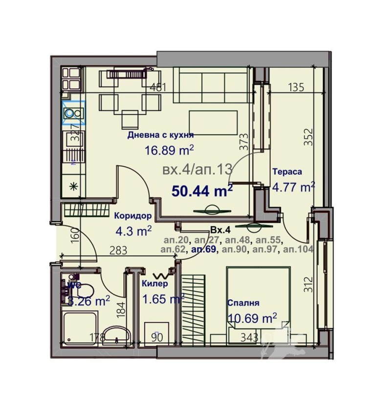 Продава 2-СТАЕН, гр. Варна, Младост 1, снимка 2 - Апартаменти - 52499232