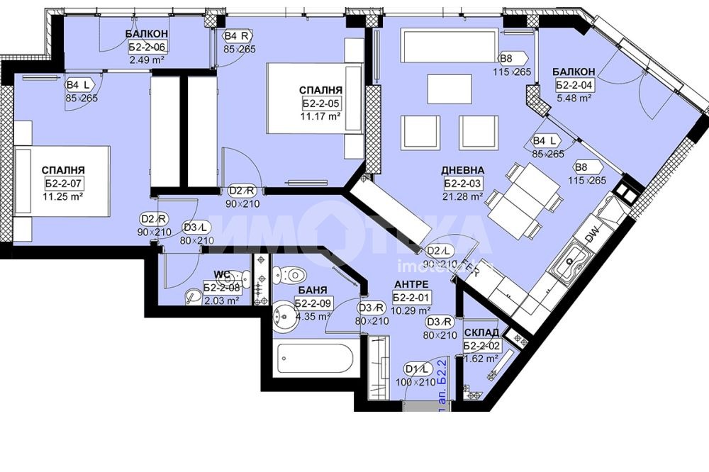 Продава 3-СТАЕН, гр. София, Студентски град, снимка 4 - Апартаменти - 53993648