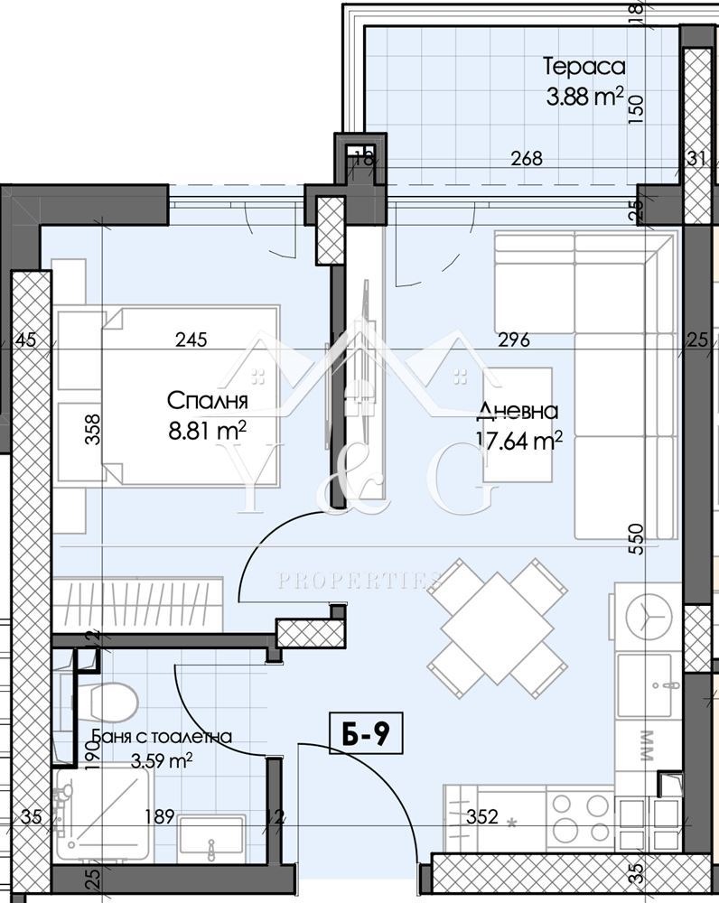 Продава 2-СТАЕН, гр. Пловдив, Гагарин, снимка 2 - Aпартаменти - 49312652