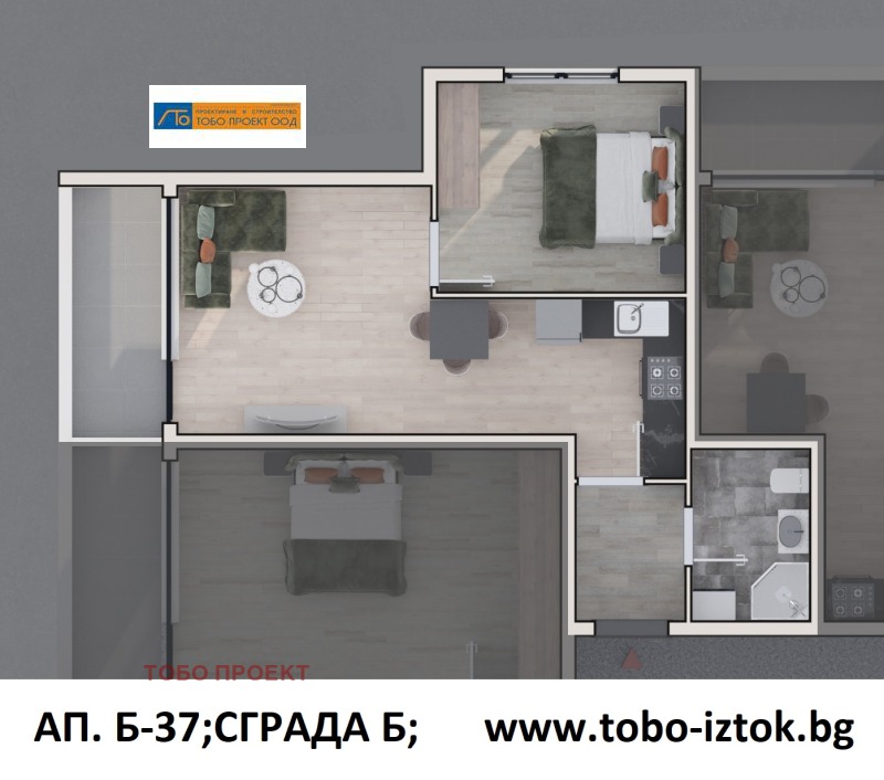 Продава 1-СТАЕН, гр. София, Дружба 2